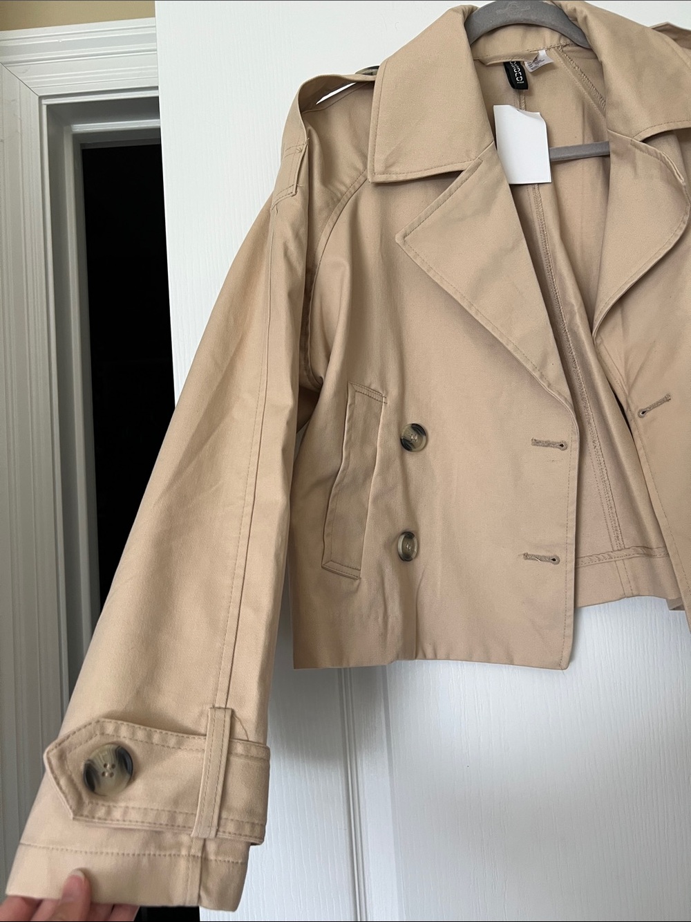 H&M Cropped Trench Jacket - Picture 4 of 7